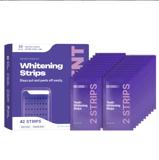 UltraBright Purple Whitening Strips - Fast-Acting Smile Enhancer